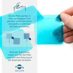 ® selbsthaftende Gel-Pads – reines Hydrogel für TENS & EMS|axion Best