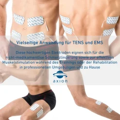 ® selbstklebende Elektrodenpads 10x5 cm – passend zu , Prorelax, Promed, etc.|axion Outlet