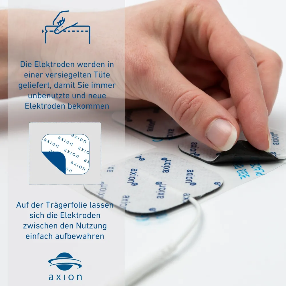 ® selbstklebende Elektrodenpads 10x5 cm – passend zu , Prorelax, Promed, etc.|axion Outlet