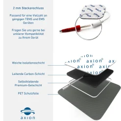 ® selbstklebende Elektrodenpads 10x5 cm Großpackung – passend zu , Prorelax, Promed, etc.><noscript><img width=
