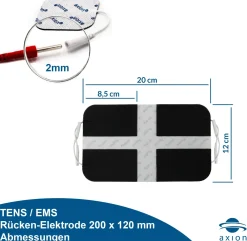 ® selbstklebende Rücken-Elektrode groß 20x12 cm – passend zu , Prorelax, Promed, etc.>axion Online