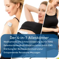 ® STIM-PRO X9B 4-Kanal Akku TENS EMS Gerät - MEDIZINPRODUKT><noscript><img width=