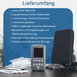 STIM-PRO X9B 4-Kanal TENS Gerät und EMS Gerät mit Akku - MEDIZINPRODUKT><noscript><img width=