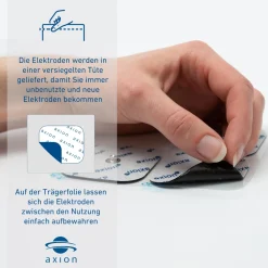 ® TENS EMS Elektroden 5x5cm passend für Compex Muskelstimulatoren|axion Outlet