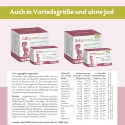 Folsäure Plus Quatrefolic® | vegan | Vitamine ab Kinderwunsch bis Stillzeit|BabyFORTE New