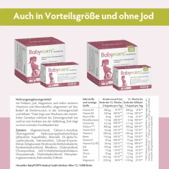 Folsäure Plus Quatrefolic® | vegan | Vitamine ab Kinderwunsch bis Stillzeit|BabyFORTE New