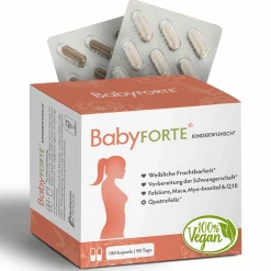 Kinderwunsch Vitamine | vegan | Folsäure, Quatrefolic® & Maca | Vorteilspaket>BabyFORTE Best