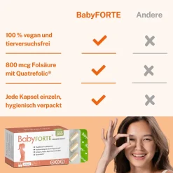 Kinderwunsch Vitamine | vegan | 800 µg Folsäure, Quatrefolic®, Maca & Q10><noscript><img width=