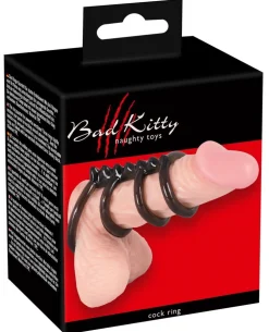 Bad Kitty - Cockring-Set mit Hodenring> Hot