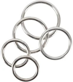 Bad Kitty - Penis- und Hodenring-Set - 5 Metallringe für intensiven Halt> Hot