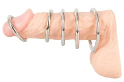 Bad Kitty - Penis- und Hodenring-Set - 5 Metallringe für intensiven Halt><noscript><img width=