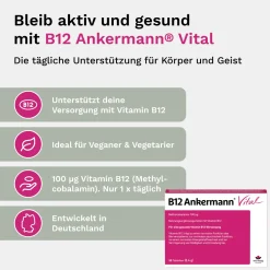 B12 Ankermann Vital vegane Vitamin B12 Tabletten zur Nahrungsergänzung| Hot
