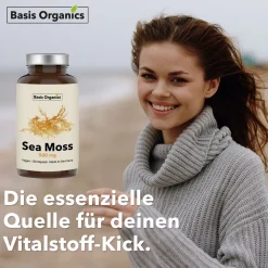 Basis Organics® Sea Moss Kapseln aus der Alge Irish Moss> Hot