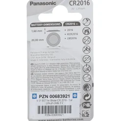 Batterien Lithium 3V CR 2016>
