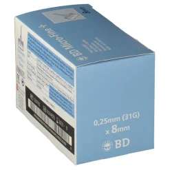 BD MICRO-FINE+ 8 Nadeln 0,25x8 mm><noscript><img width=