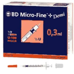Micro-Fine™+ U 100 Insulinspritzen 0,3 x 8 mm>BD Clearance