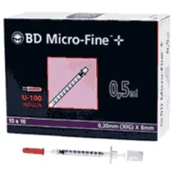 Micro-Fine™+ U 100 Insulinspritzen 12,7 mm>BD Discount