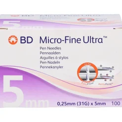 BD Micro-Fine Ultra Pen-Nadeln 0,25 mm (31G) x 5 mm><noscript><img width=