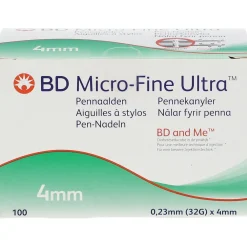 BD Micro-Fine Ultra™ + Pen Nadeln 0,23 x 4 mm 32 G><noscript><img width=
