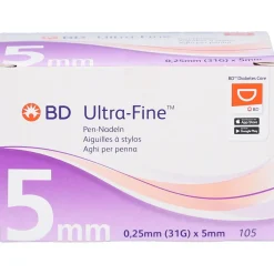 BD Ultra-Fine™ Pen-Nadeln 5 mm (0,25 mm / 31G)| Discount