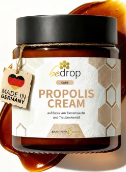 Propolis Salbe Creme Hochdosiert mit Bienenwachs & Traubenkernöl|bedrop