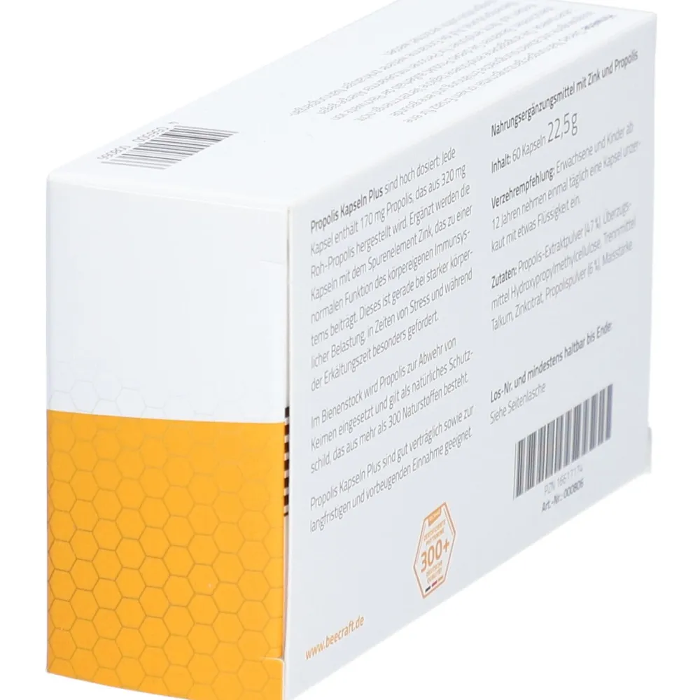 beecraft® PROPOLIS Kapseln Plus hochdosiert>