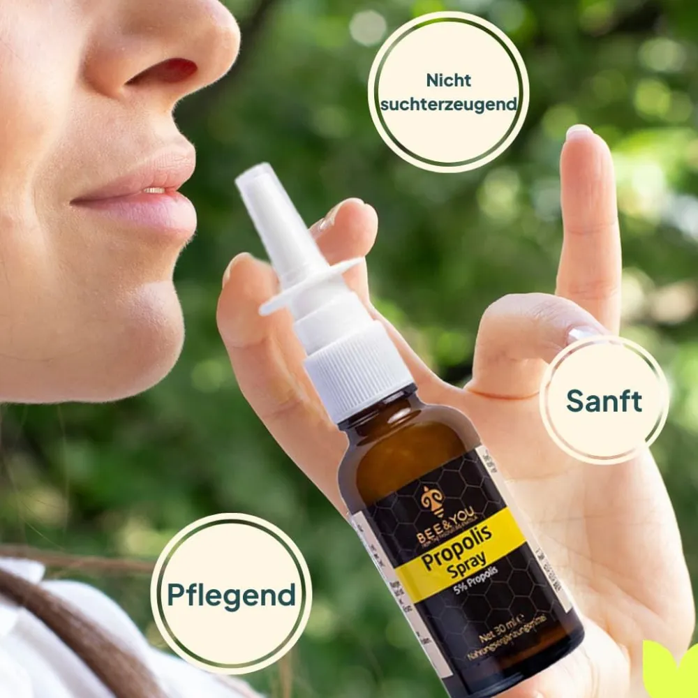 BEE&YOU Propolis Nasenspray für Kinder und Erwachsene, Propolis Spray>BEE&YOU Hot