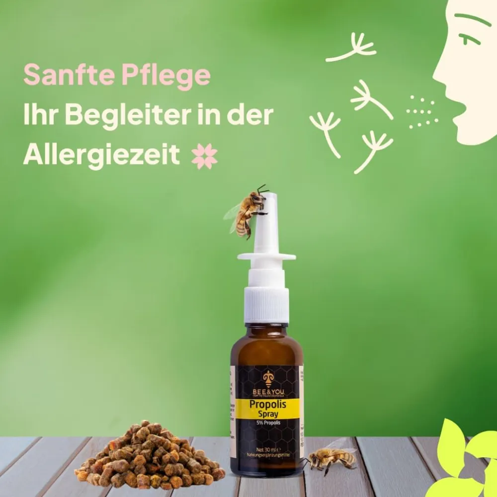 BEE&YOU Propolis Nasenspray für Kinder und Erwachsene, Propolis Spray>BEE&YOU Hot