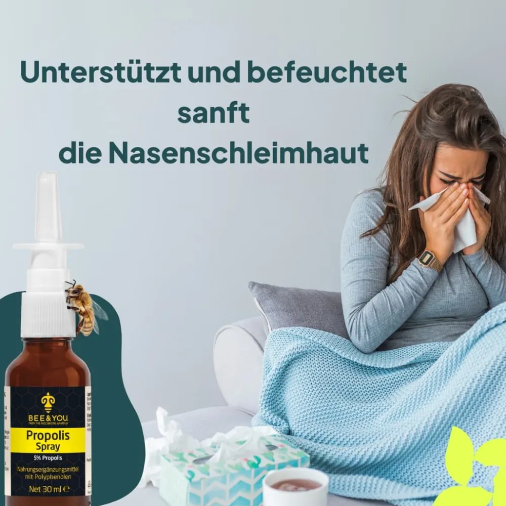 BEE&YOU Propolis Nasenspray für Kinder und Erwachsene, Propolis Spray>BEE&YOU Hot