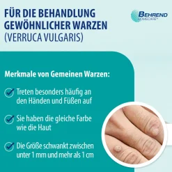 Behrend Warzenmittel für Hand & Fuß - Effektive Warzen Verätzung ohne Schmerzen -  Hygienisch & sicher> Discount