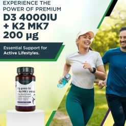 Best Immune Vitamin K2 MK7 200 mcg D3 (Cholecalciferol) 4000 IE><noscript><img width=