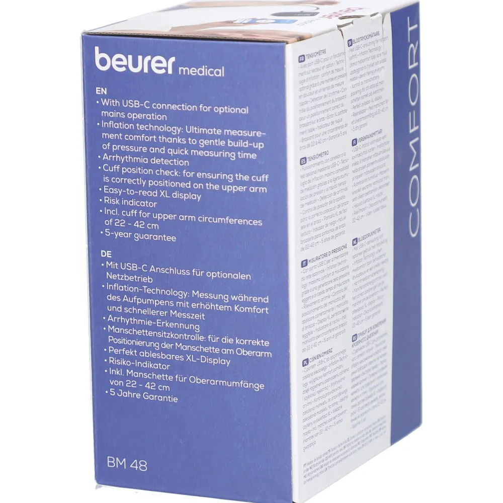 BM 48 Blutdruckmessgerät Oberarm 22–42 cm|beurer