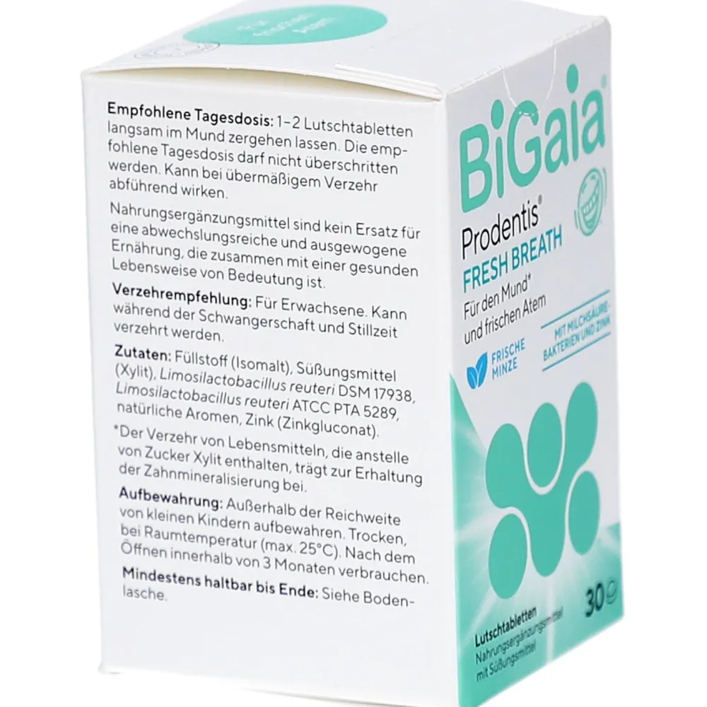 Prodentis® Fresh Breath– Probiotische Lutschtabletten Frische Minze|BiGaia Discount