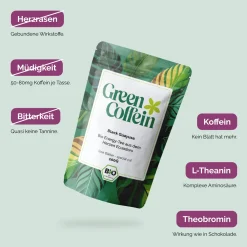 Bio Black Guayusa Energy Tee mit natürlichem Koffein von Green Coffein| Online