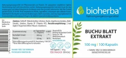 Bioherba Buchu Blatt Extrakt 100 Kapseln> Best