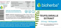 Bioherba Teufelskralle Extrakt Kapseln> Best