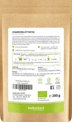 Himbeerblättertee|bioKontor Hot