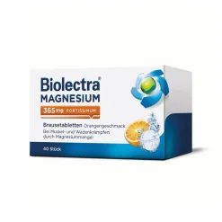 ® Magnesium 365 mg fortissimum Orange Brausetabletten|Biolectra Outlet