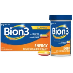 3 Energy¹ Tabletten, Vitamin B12, C, Magnesium & Bakterienkulturen|Bion Best