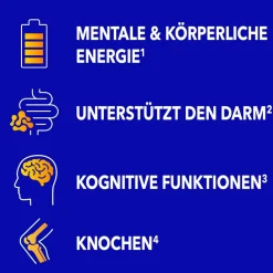 3 Energy¹ 50+ Tabletten, Vitamin B12, Vitamin C, Zink, Eisen & Bakterienkulturen><noscript><img width=