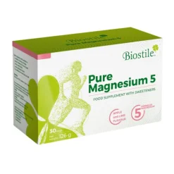 Biostile Pure Magnesium – Pulver mit 5 Magnesiumformen für Muskeln, Energie & Müdigkeit| Best