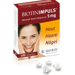 IMPULS 5 mg Hochdoiertes Vitamin H  für Haut, Haare und Nägel>Biotin New