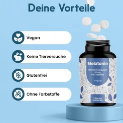 Bloom Naturals Melatonin Tabletten 0,5mg| Best