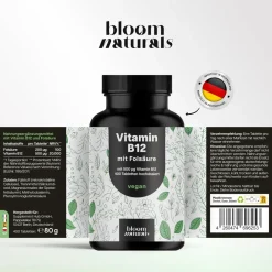 Bloom Naturals Vitamin B12 Tabletten 500µg><noscript><img width=