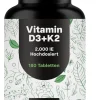 Bloom Naturals Vitamin D3 K2 Tabletten 2000 IE> New