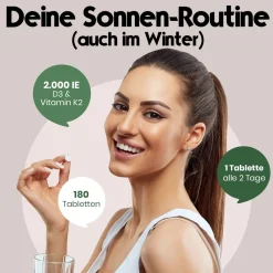 Bloom Naturals Vitamin D3 K2 Tabletten 2000 IE><noscript><img width=