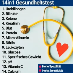 14in1 Gesundheitstest für Urin><noscript><img width=