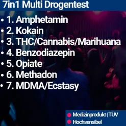 7in1 Multi Drogenschnelltest|BMUT Clearance