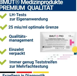 Kombi 50 Ovulationstest Streifen (25miu) + 20x Schwangerschaftstest (10miu)>BMUT Best