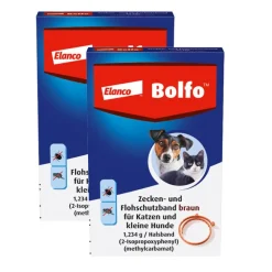 Bolfo Floh- und Zeckenschutzband für Katzen und kleine Hunde, wirkt bis zu 4 Monate gegen Flöhe und bis zu 10 Wochen gegen Zecken, Länge ca. 35 cm> Online